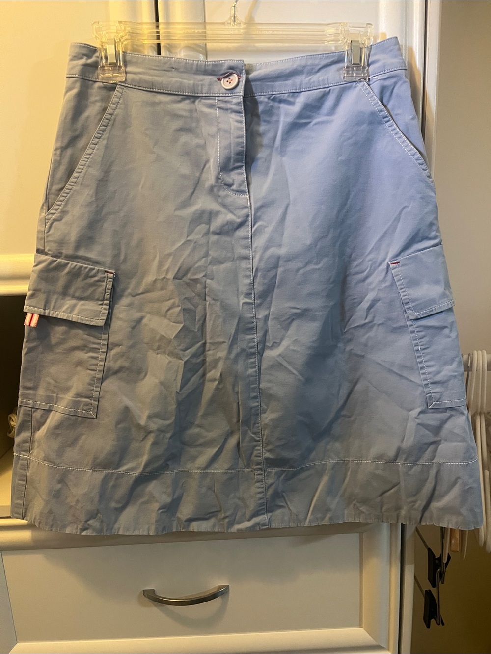 Sitwell Womens Light Blue A-Line Skirt